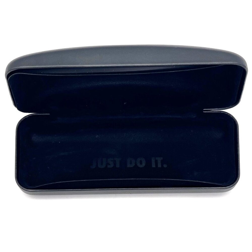 Nike Just Do It Black Hard Shell Clamshell Sunglasses Glasses Case Made in Italy - Picture 3 of 11